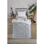 ETE HOMETEX TEK KİŞİLİK LÜX WELSOFT YORGAN SETİ ASTRONOT GRİ 155X215CM 8696474231857